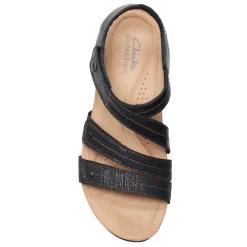 Wedges*Clarks Women's , Calenne Clara Sandal Black Combi