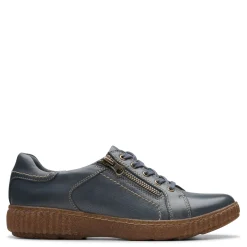 Fashion & Street*Clarks Women's , Caroline Janna Sneaker Dark Blue