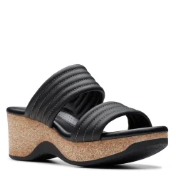Wedges*Clarks Women's , Chelseah Path Sandal Black