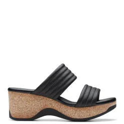 Wedges*Clarks Women's , Chelseah Path Sandal Black