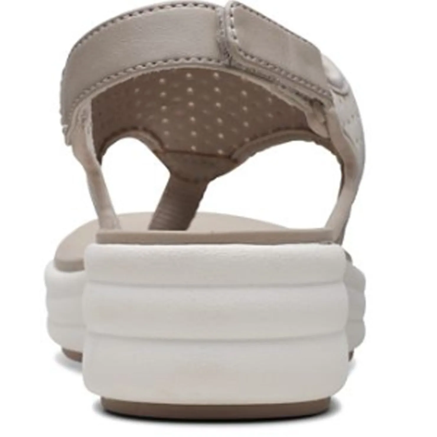Wedges*Clarks Women's , Drift Blossom Sandal Taupe
