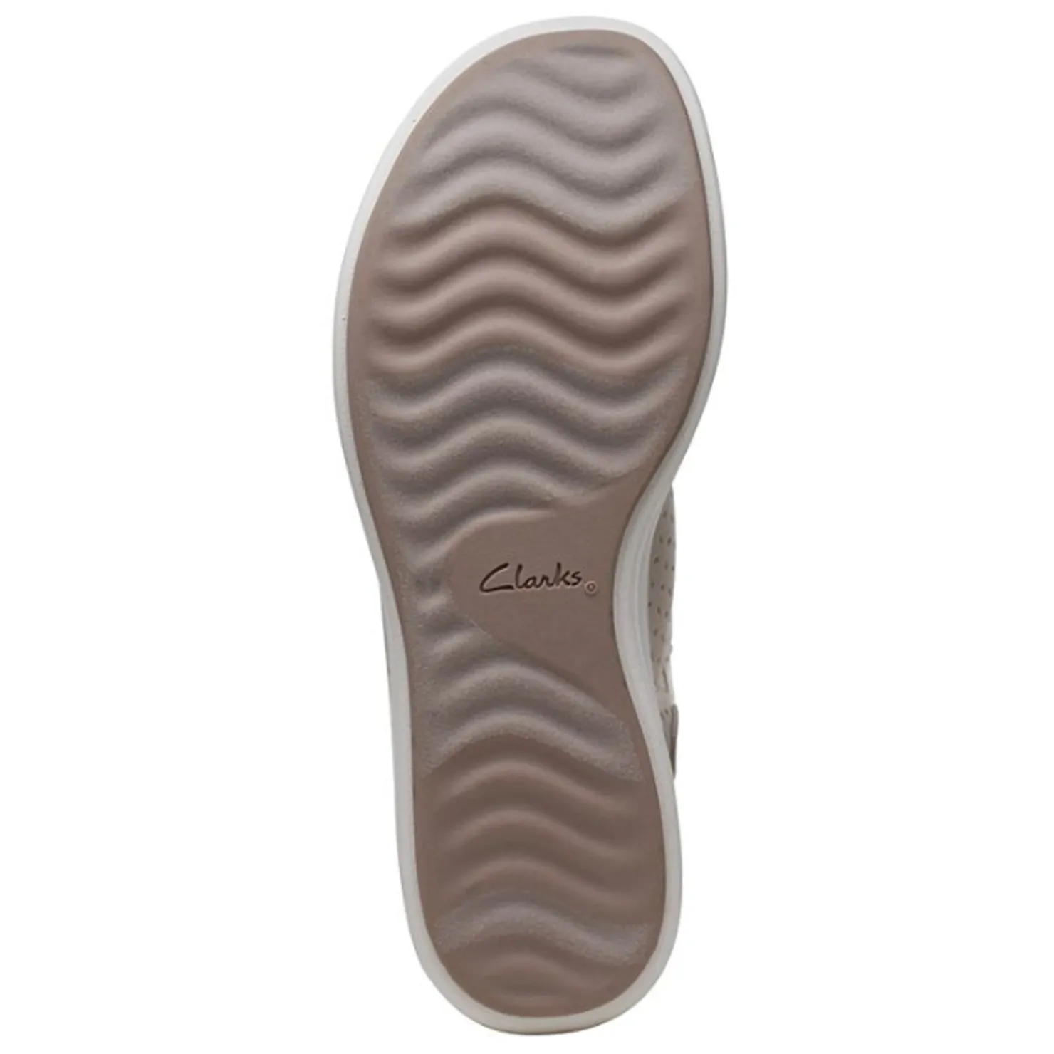 Wedges*Clarks Women's , Drift Blossom Sandal Taupe