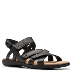 Footbed Sandals*Clarks Women's , Elizabelle Gem Sandal Black