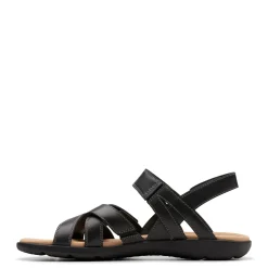 Footbed Sandals*Clarks Women's , Elizabelle Gem Sandal Black