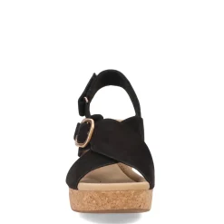 Wedges*Clarks Women's , Giselle Dove Sandal Black