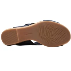 Wedges*Clarks Women's , Giselle Dove Sandal Navy