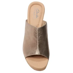 Wedges*Clarks Women's , Giselle Orchid Sandal Pewter