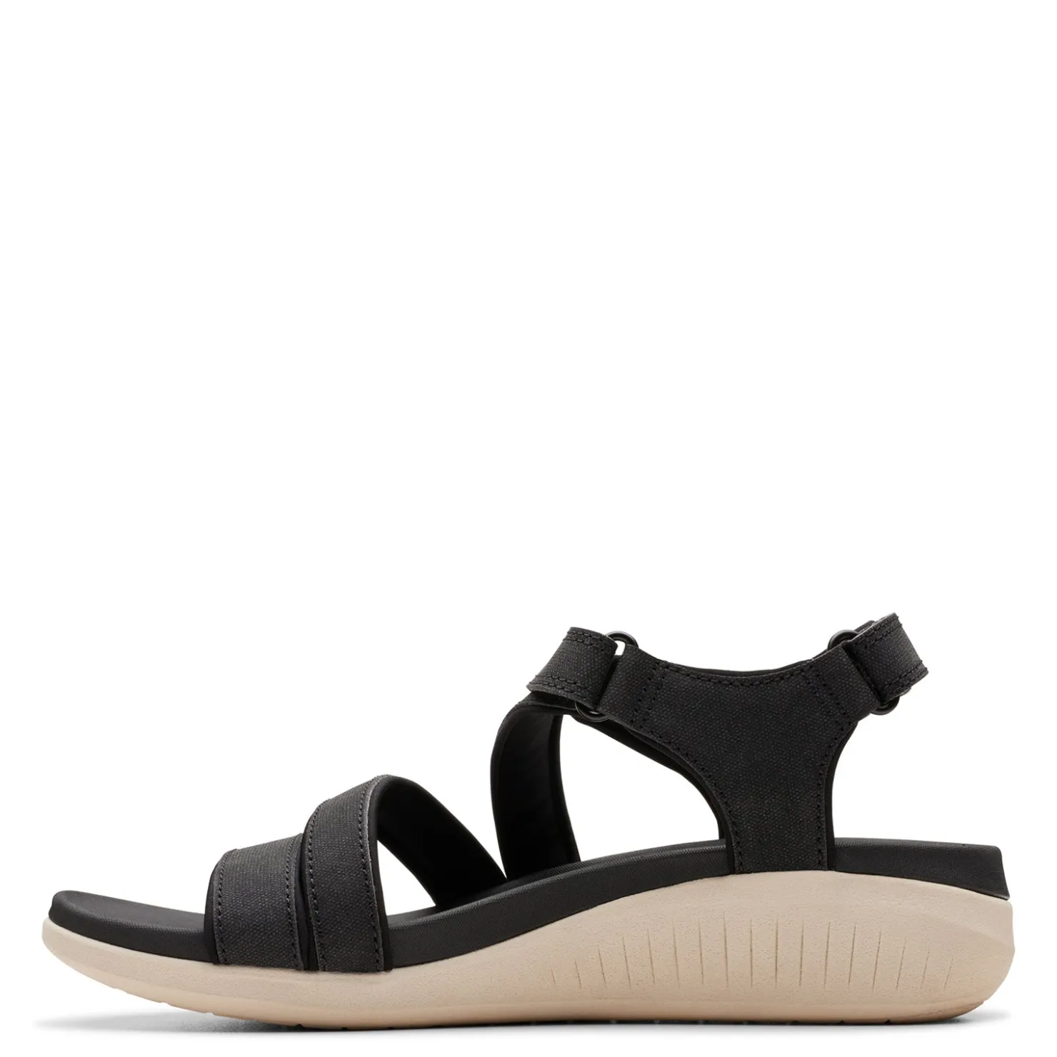 Wedges*Clarks Women's , Glide Hi Ella Sandal Black