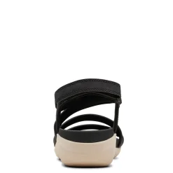 Wedges*Clarks Women's , Glide Hi Ella Sandal Black