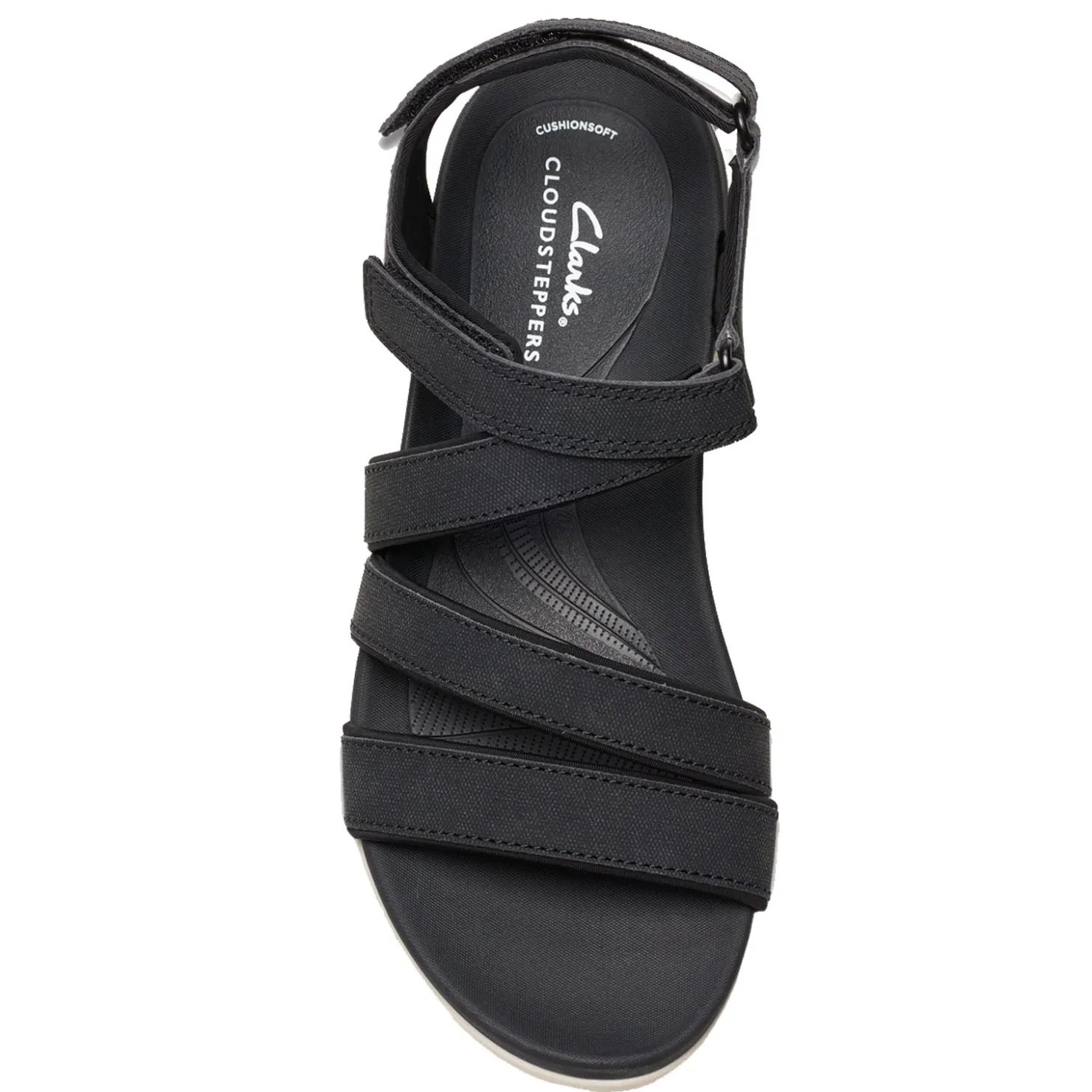 Wedges*Clarks Women's , Glide Hi Ella Sandal Black