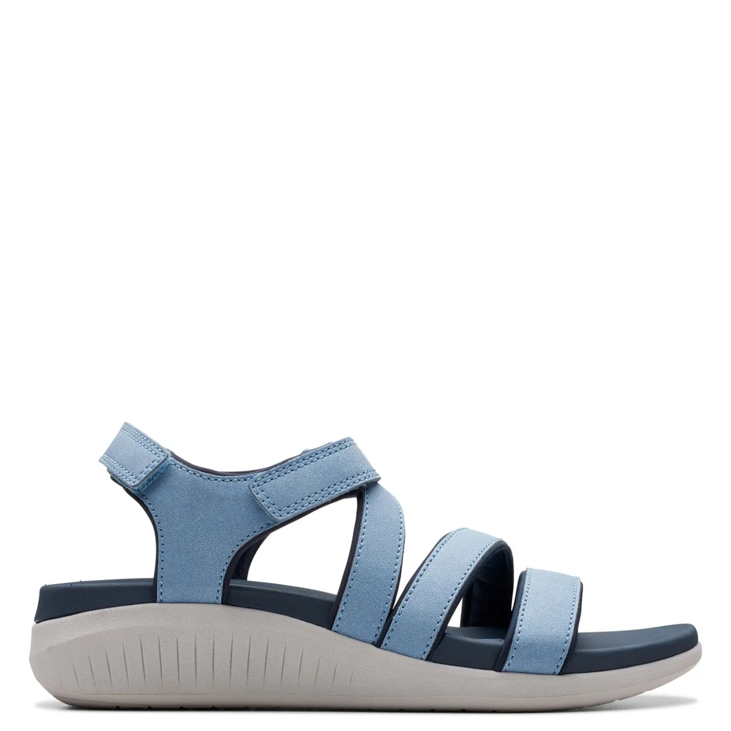 Wedges*Clarks Women's , Glide Hi Ella Sandal Denim