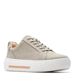 Fashion & Street*Clarks Women's , Hollyhock Walk Sneaker Stone Interest Leather