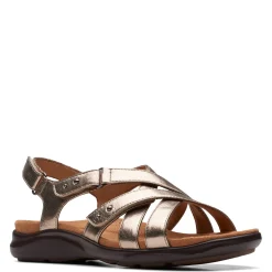 Footbed Sandals*Clarks Women's , Kitly Go Sandal Metallic