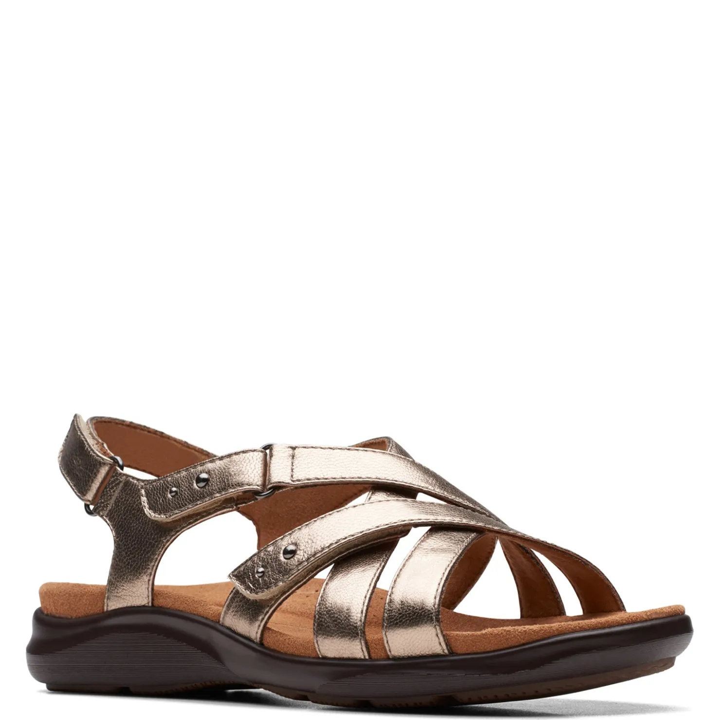 Footbed Sandals*Clarks Women's , Kitly Go Sandal Metallic