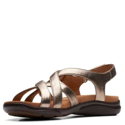 Footbed Sandals*Clarks Women's , Kitly Go Sandal Metallic