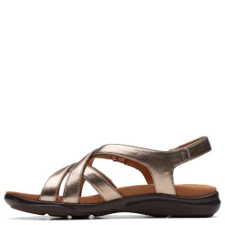 Footbed Sandals*Clarks Women's , Kitly Go Sandal Metallic