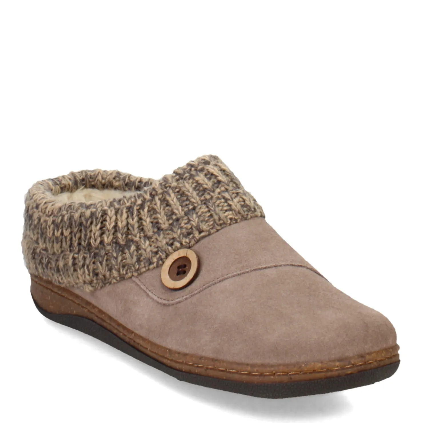 Women's , Knit Collar Slipper Clog|Clarks Discount