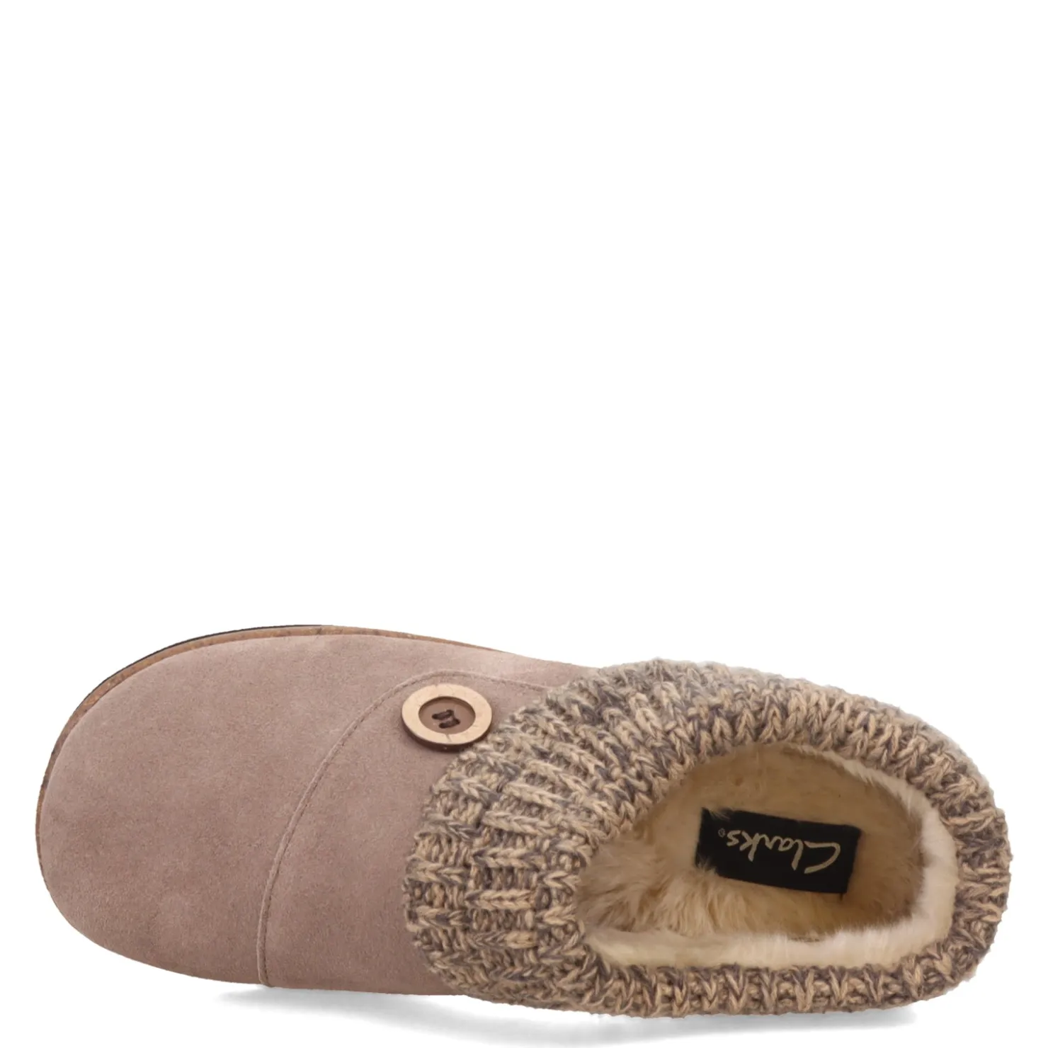 Women's , Knit Collar Slipper Clog|Clarks Discount