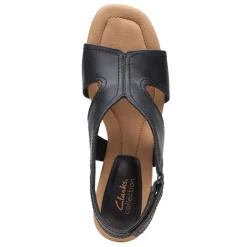 Wedges*Clarks Women's , Kyarra Aster Sandal Black