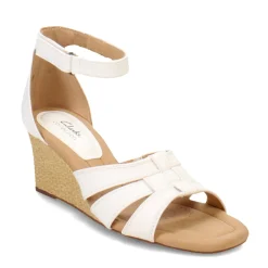 Wedges*Clarks Women's , Kyarra Joy Sandal White