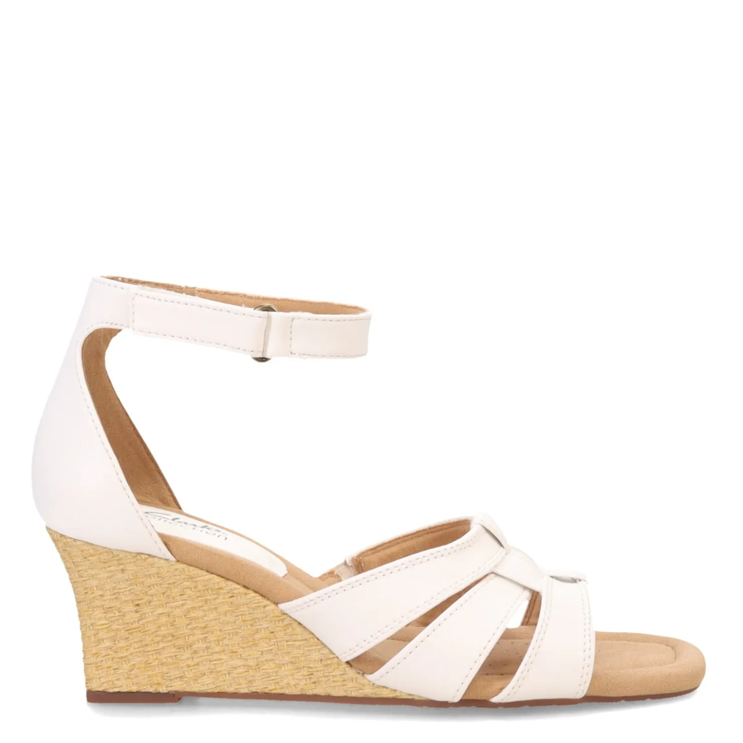 Wedges*Clarks Women's , Kyarra Joy Sandal White