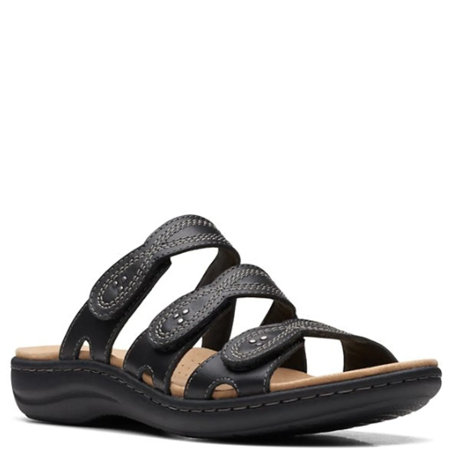 Footbed Sandals*Clarks Women's , Laurieann Ayla Sandal Black