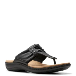 Flip Flops*Clarks Women's , Laurieann Arla Sandal Black