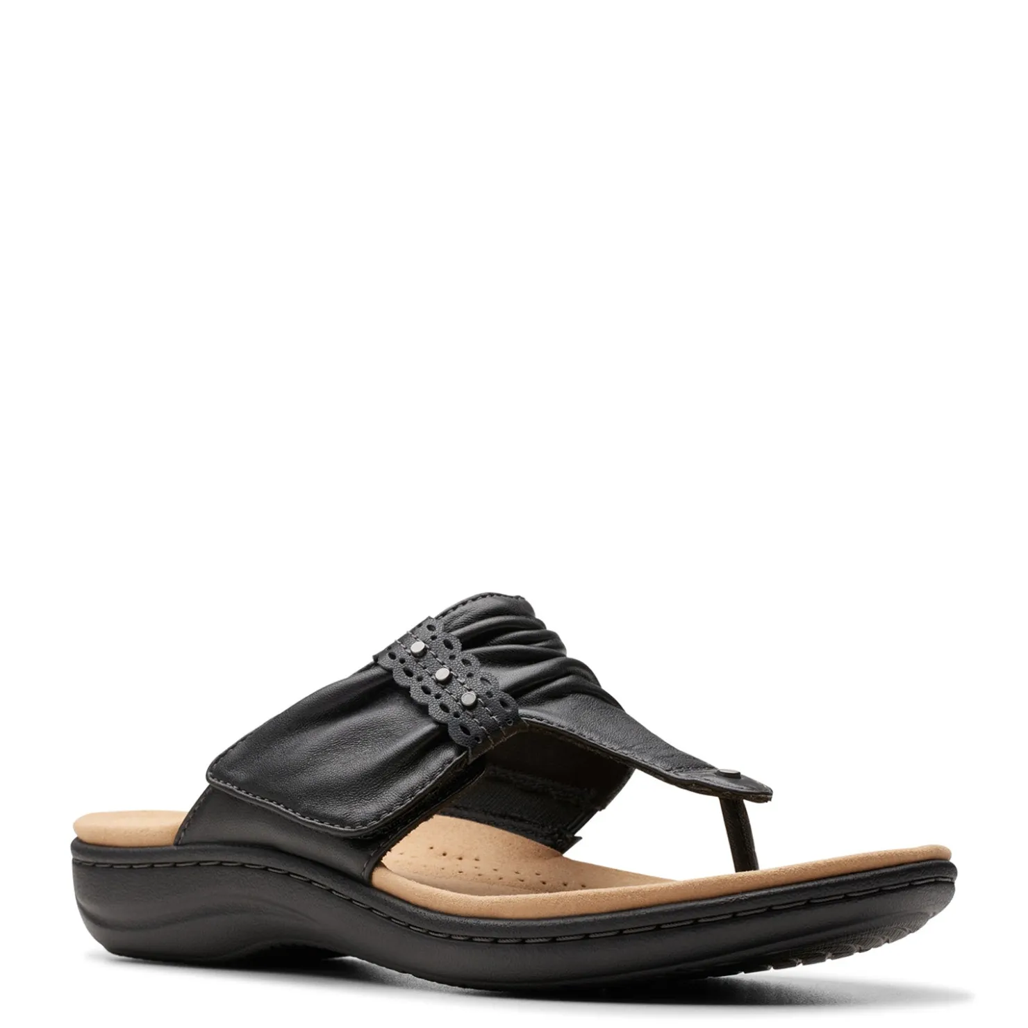 Flip Flops*Clarks Women's , Laurieann Arla Sandal Black