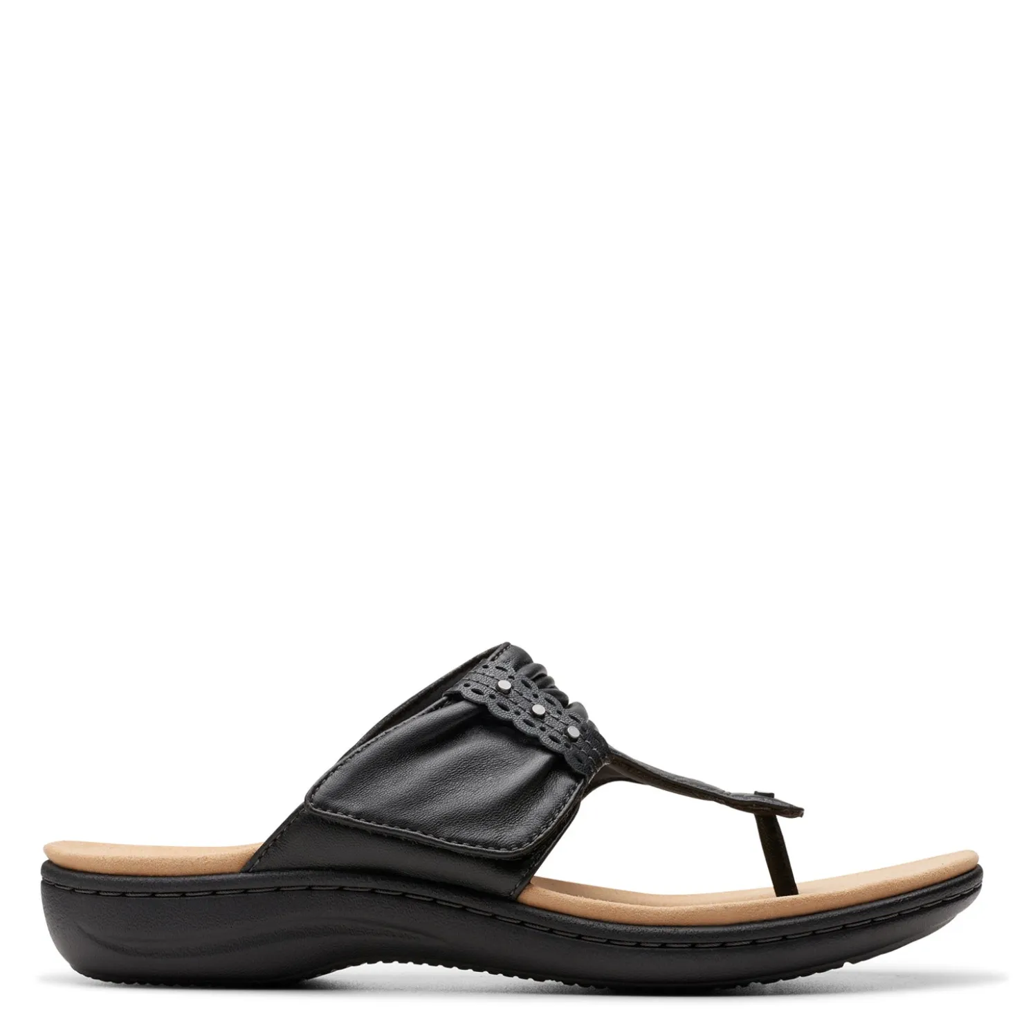 Flip Flops*Clarks Women's , Laurieann Arla Sandal Black