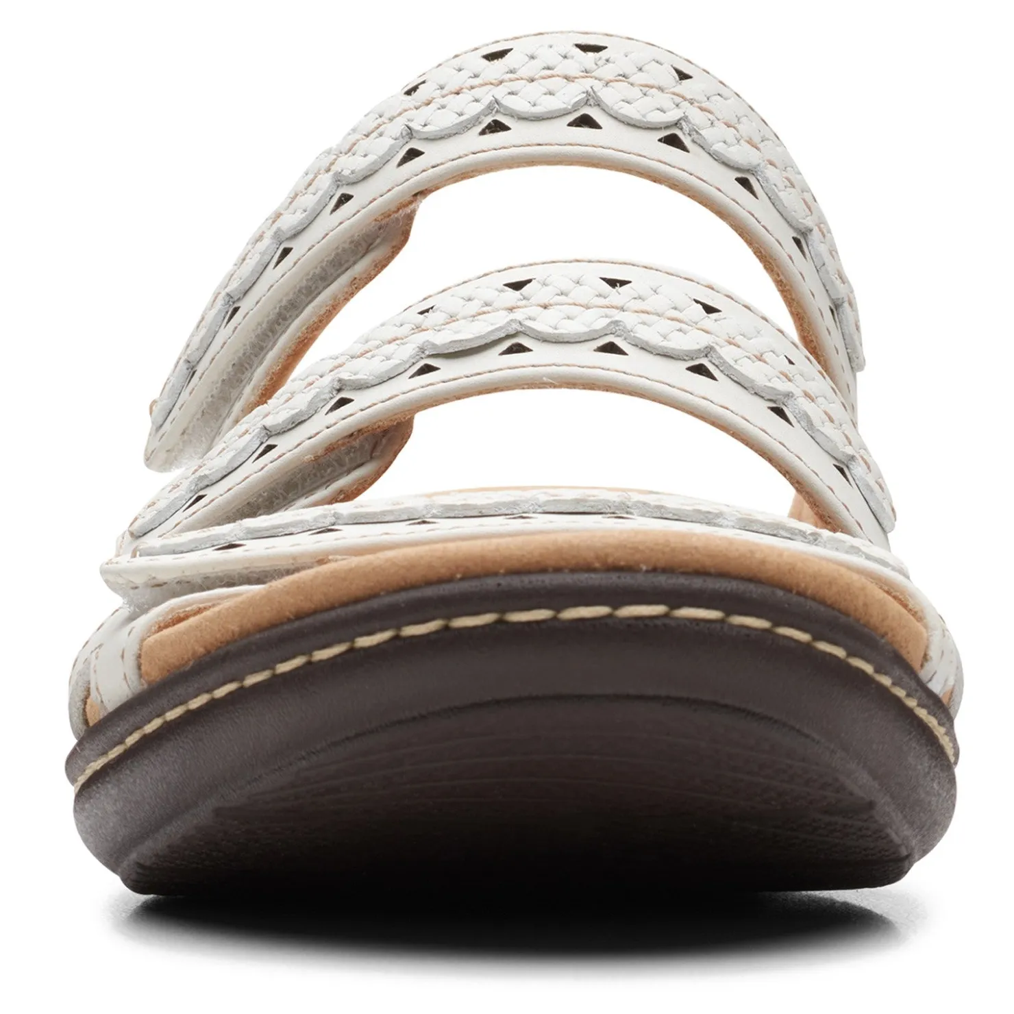 Footbed Sandals*Clarks Women's , Laurieann Cove Sandal White