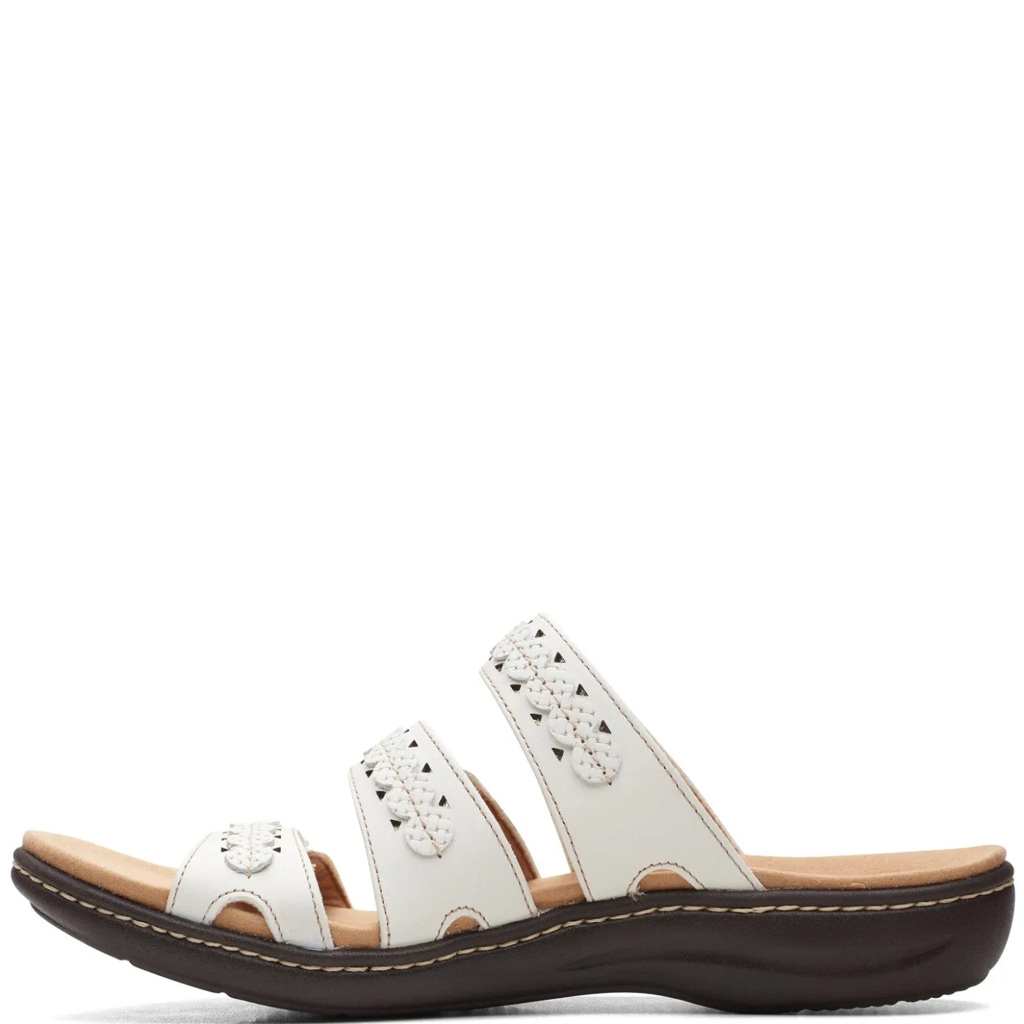 Footbed Sandals*Clarks Women's , Laurieann Cove Sandal White