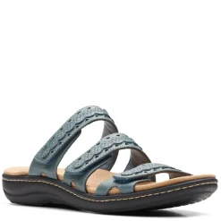 Footbed Sandals*Clarks Women's , Laurieann Cove Sandal Blue Gray