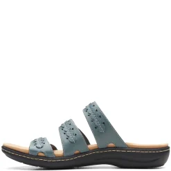 Footbed Sandals*Clarks Women's , Laurieann Cove Sandal Blue Gray