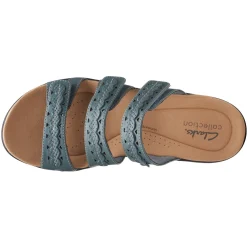 Footbed Sandals*Clarks Women's , Laurieann Cove Sandal Blue Gray