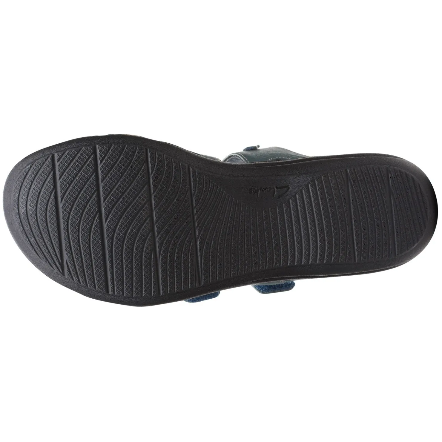 Footbed Sandals*Clarks Women's , Laurieann Cove Sandal Blue Gray