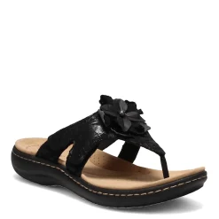 Flip Flops*Clarks Women's , Laurieann Gema Sandal Black