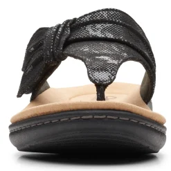 Footbed Sandals*Clarks Women's , Laurieann Rae Sandal Black