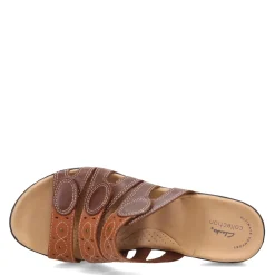 Footbed Sandals*Clarks Women's , Leisa Cacti Sandal Brown
