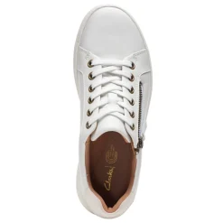 Fashion & Street*Clarks Women's , Nalle Lace Sneaker White