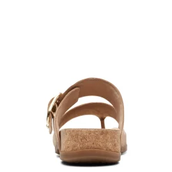 Footbed Sandals*Clarks Women's , Reileigh Park Sandal Beige
