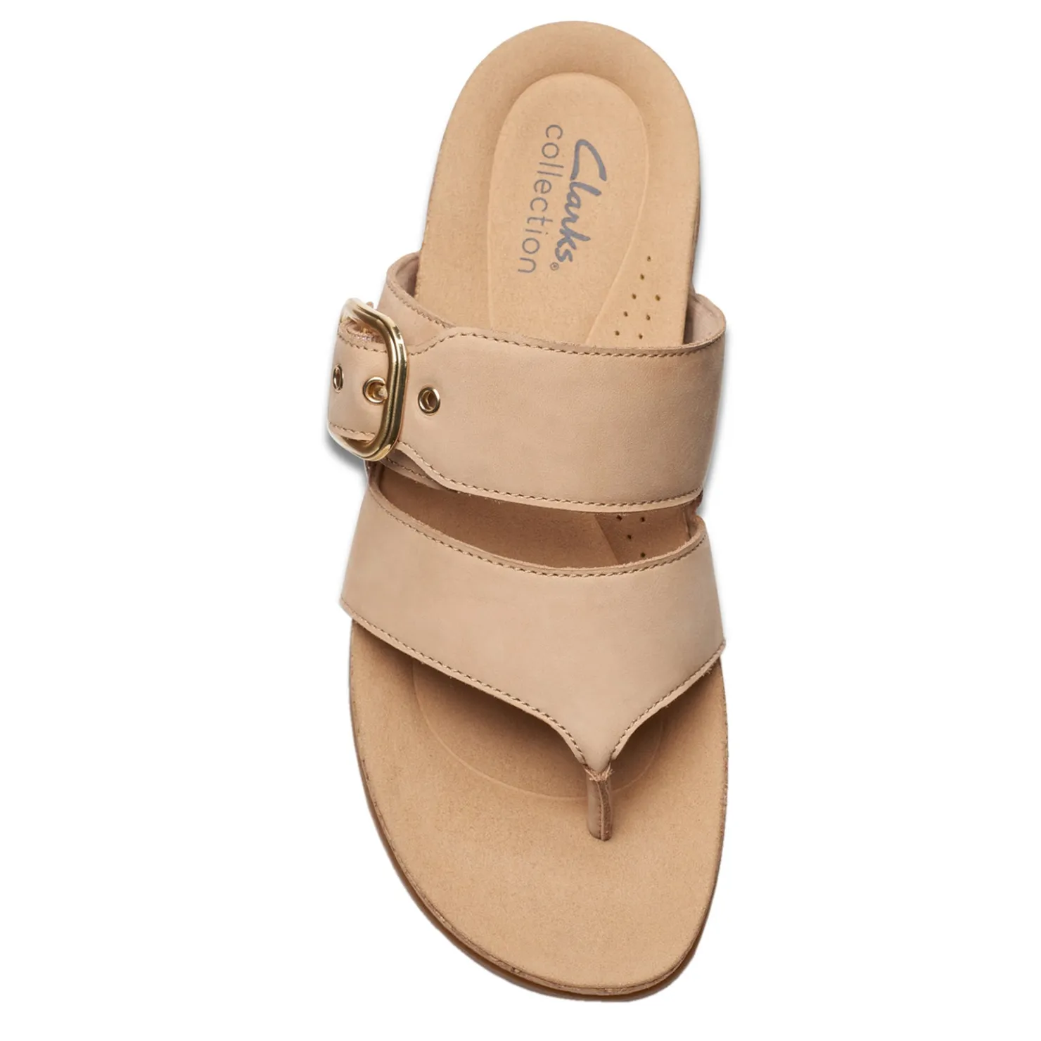 Footbed Sandals*Clarks Women's , Reileigh Park Sandal Beige