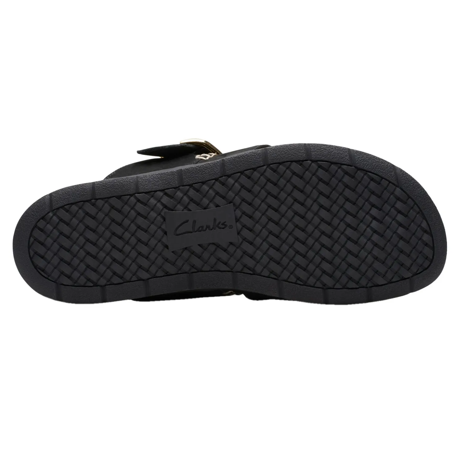 Footbed Sandals*Clarks Women's , Reileigh Park Sandal Black