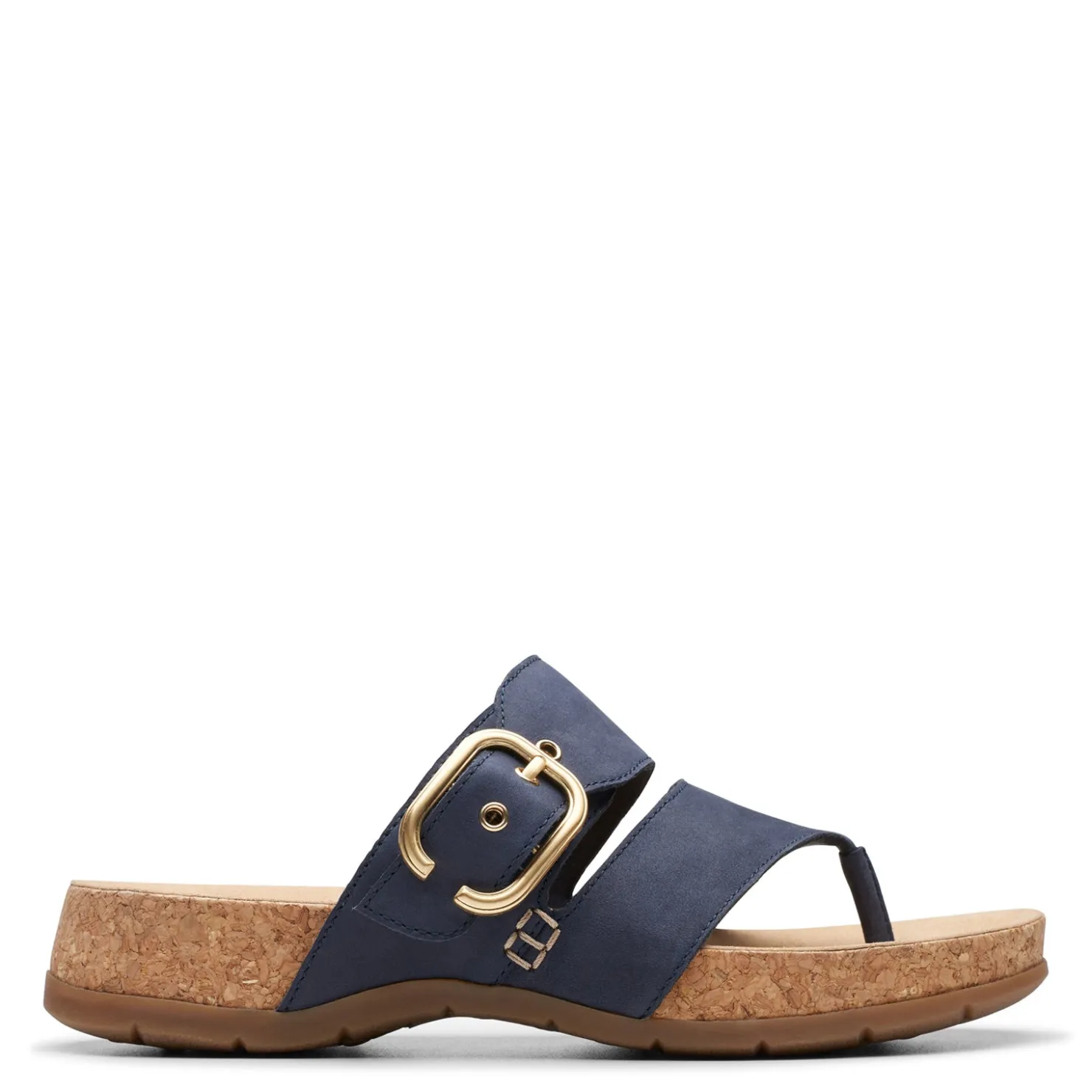 Footbed Sandals*Clarks Women's , Reileigh Park Sandal Navy