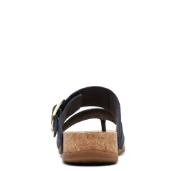 Footbed Sandals*Clarks Women's , Reileigh Park Sandal Navy
