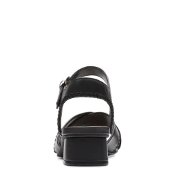 Heeled Sandals*Clarks Women's , Serina 35 Cross Sandal Black Leather