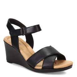 Wedges*Clarks Women's , Tulip Gem Sandal Black