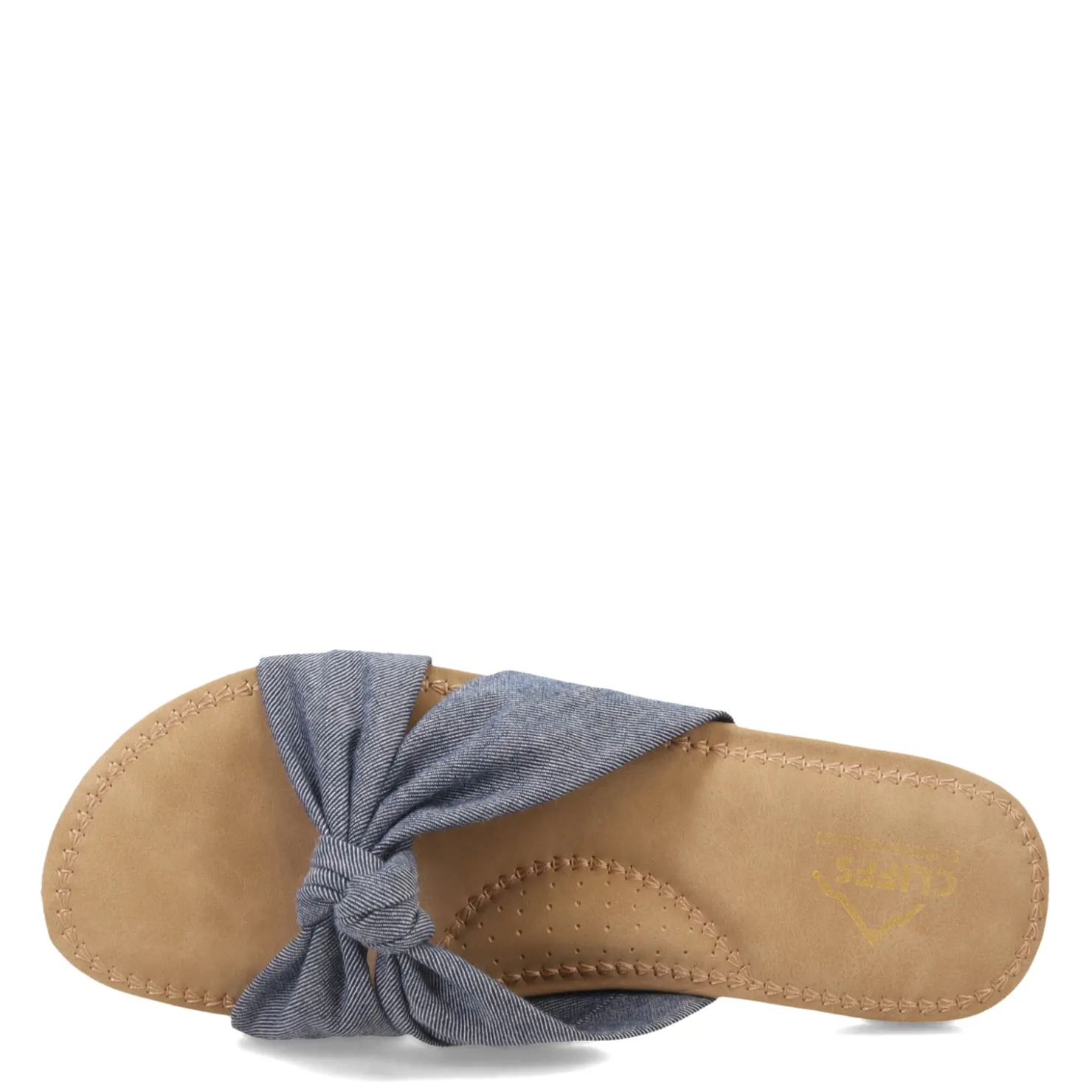Footbed Sandals*Cliffs by White Mountain Women's , Favorite Sandal Denim Blue