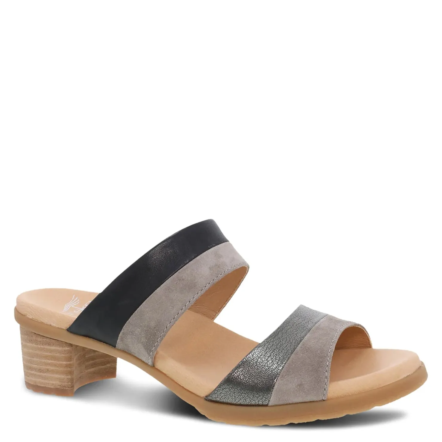 Heeled Sandals*Dansko Women's , Theresa Sandal Black Multi Leather