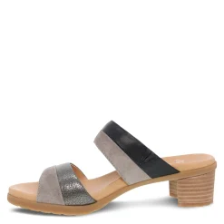 Heeled Sandals*Dansko Women's , Theresa Sandal Black Multi Leather