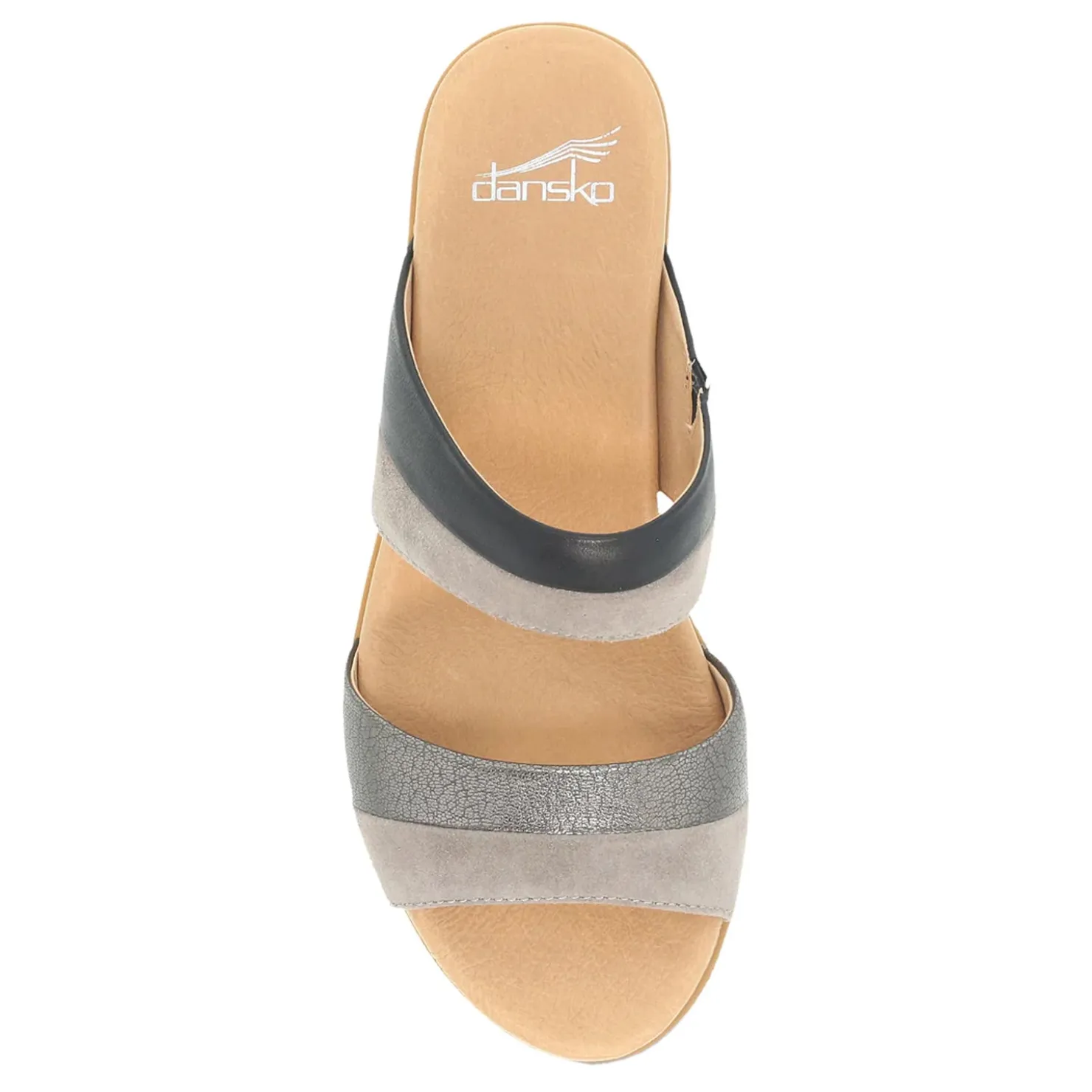 Heeled Sandals*Dansko Women's , Theresa Sandal Black Multi Leather